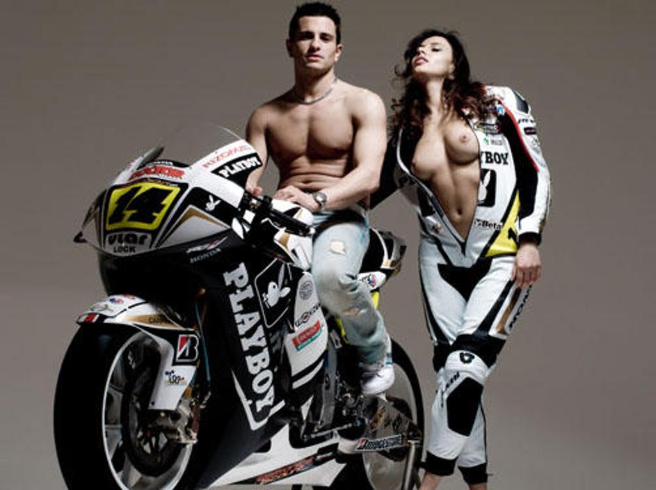 Randy de Puniet je že poziral v novih barvah svojega moštva.