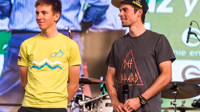 Tadej Pogačar in Primož Roglič