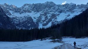 Jezersko, posneto 1. januarja 2023, zima