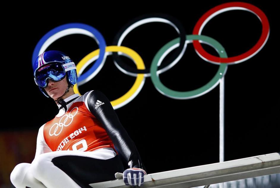 Prevc Soči 2014 olimpijske igre velika skakalnica trening 