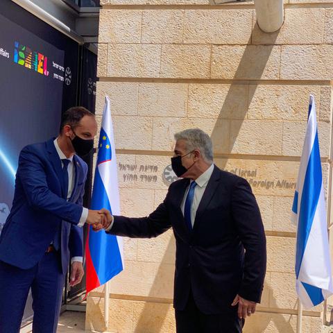 Yair Lapid in Anže Logar