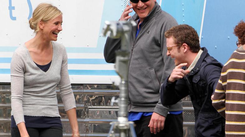 Justin in Cameron sta se spet zbližala na snemanju, kjer vidno uživata. (Foto: F