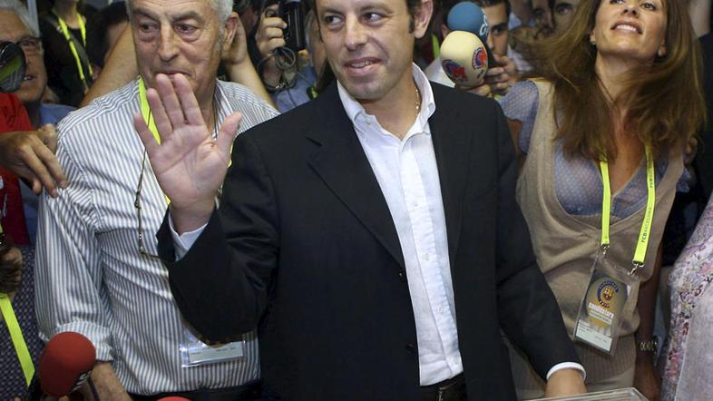 Sandro Rosell pričakuje novo gladko zmago Barcelone. (Foto: EPA)