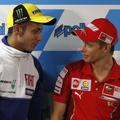 Valentino Rossi in Casey Stoner sta v Motegi prispela dobro razpoložena.