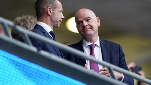 Aleksander Čeferin in Gianni Infantino