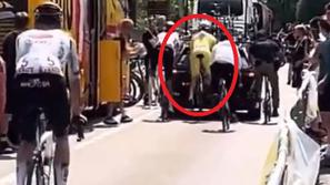 Pogačarjev trk z avtomobilom Visme