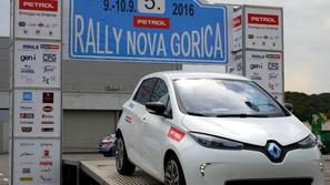 Renault zoe na reliju v Novi Gorici