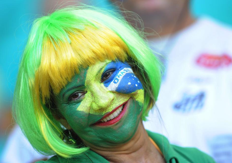 navijači Brazilija Italija Pokal konfederacij
