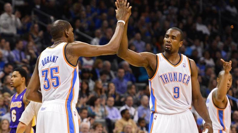 Ibaka Durant Oklahoma City Thunder Los Angeles Lakers liga NBA