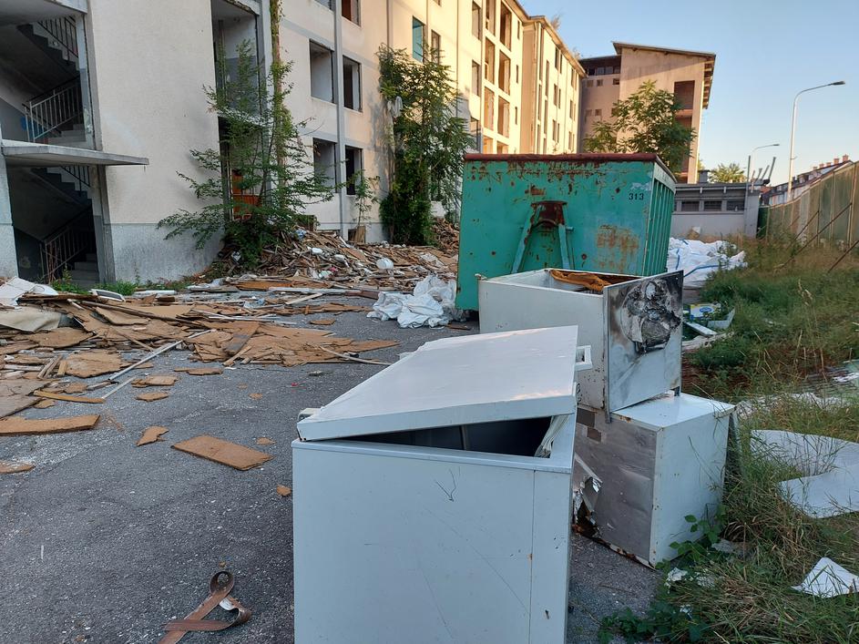 Stražišče, nekdanji Tekstilindusov blok