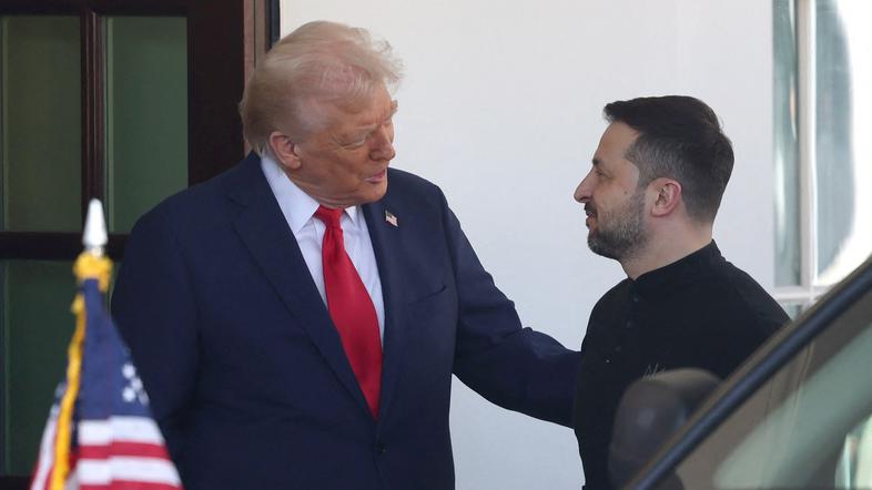 Volodimir Zelenski v Beli hiši Donald Trump