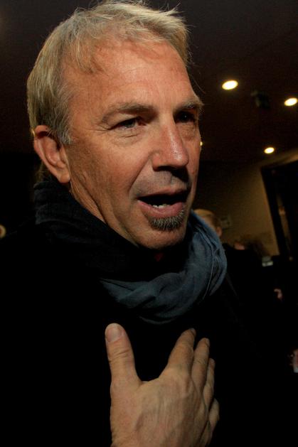 Oskarjevec Kevin Costner je decembra lani obiskal Slovenijo. (Foto: Nik Rovan)