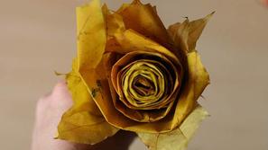 vrtnica iz jesenskega listja