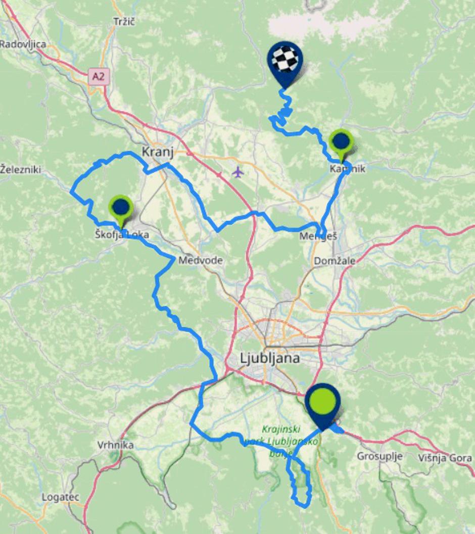 4. etapa kolesarske dirke po Sloveniji 2024, Gorenjska | Avtor: