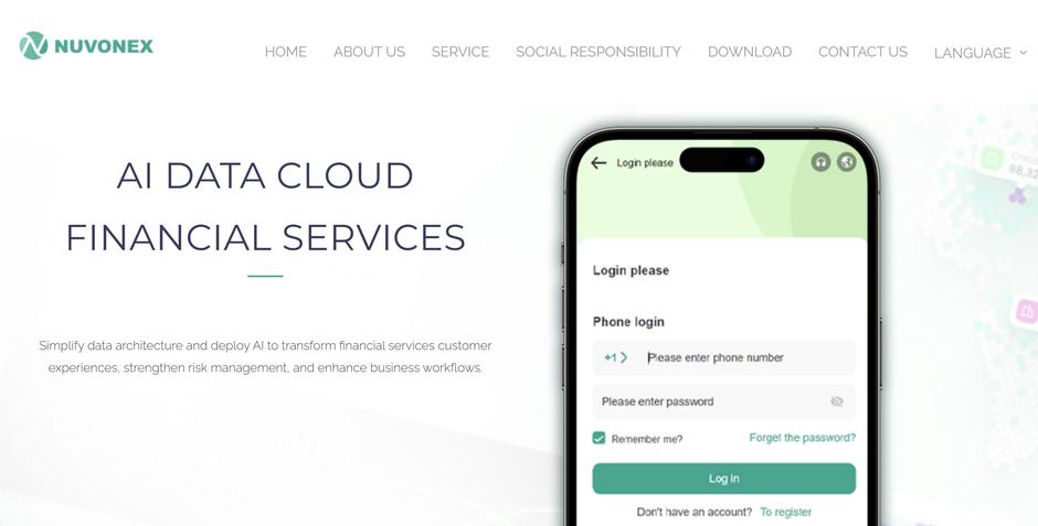 Nuvonex spletna stran | Avtor: Zajem zaslona