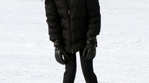 Na smučeh je uživala tudi igralka Zoe Saldana. 