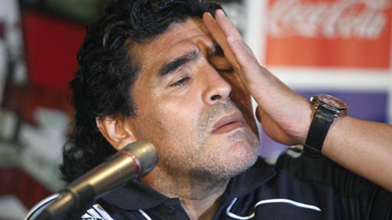 Diego Maradona ni bil zadovoljen z iztekom srečanja z Bolivijo.