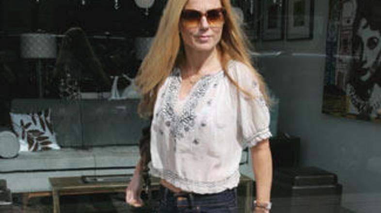 Geri je otroško bolnišnico v Manchesterju obiskala potem, ko je član družine kon