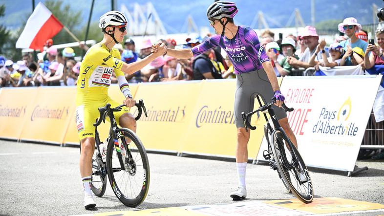 Tadej Pogačar in Ben O'Connor