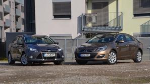 Opel astra in ford focus