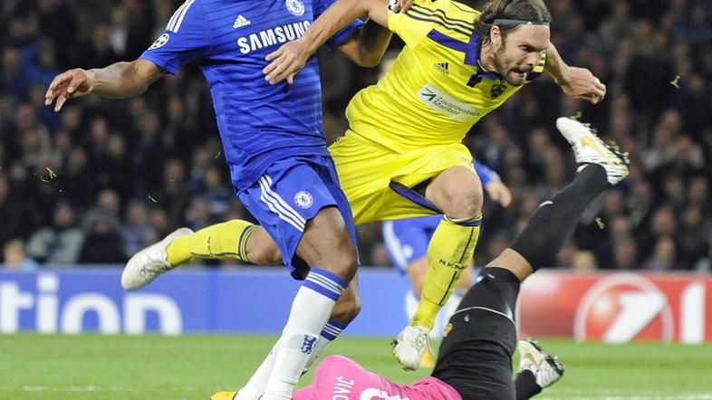 Šuler Drogba Handanović Liga prvakov Chelsea Maribor Stamford Bridge