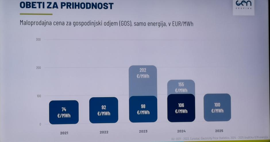 Predstavitev z novinarske konference Gen energije, cene elektrike | Avtor: Žurnal24 