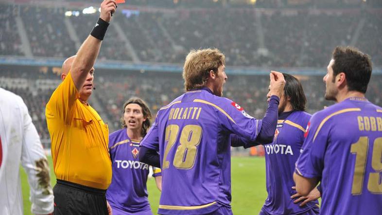 Ovrebo se je na srečanju med Bayernom in Fiorentino "izkazal" s številnim sporni