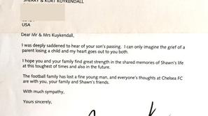 Jose Mourinho pismo Shawn Kuykendall