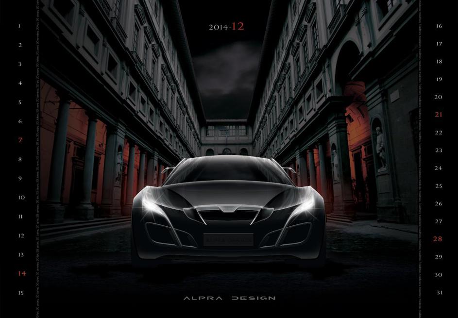 Koledar Alpra Design - Autovizije