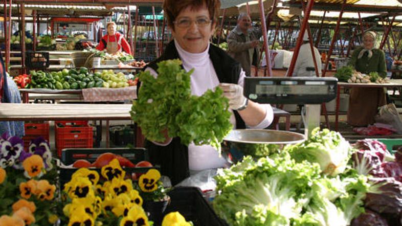 Tudi branjevka Marija je vesela selitve izpod Titovega mosta nazaj na Vodnikov t