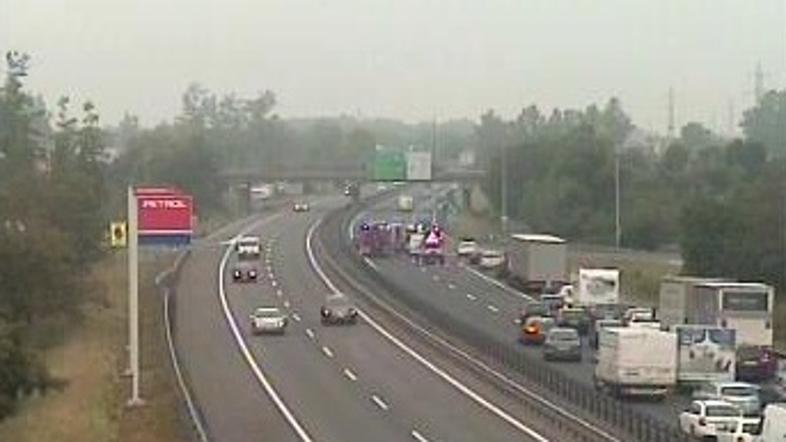 prometna nesreča ljubljanska obvoznica