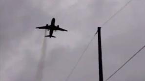 Letalo z okvarjenim motorjem.