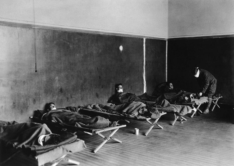 Španska gripa, ameriški vojaki v bolnišnici v Luksemburgu | Avtor: Profimedia
