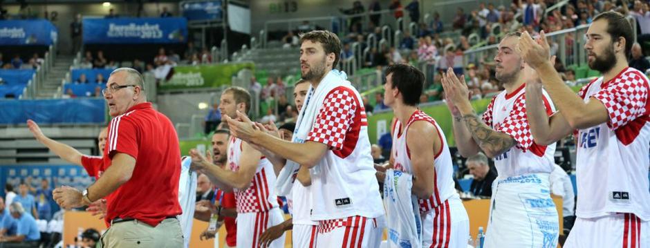 Hrvaška Ukrajina EuroBasket četrtfinale Stožice Ljubljana Repeša Markota | Avtor: EPA