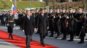 sprejem ministrstvo za obrambo, Borut Pahor, Janko Veber