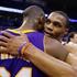 NBA končnica šesta tekma Lakers Oklahoma Thunder objem Bryant Westbrook