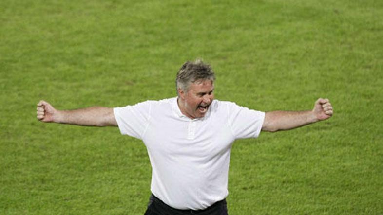 Guus Hiddink je bil najverjetneje edini Nizozemec, ki se je veselil napredovanja