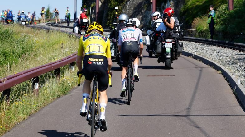 Tadej Pogačar in Jonas Vingegaard