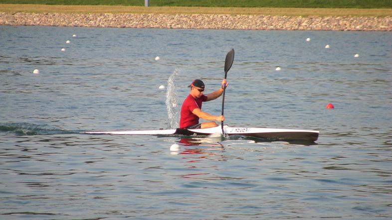 Jernej Župančič Regent se ogreva za Peking 2008.