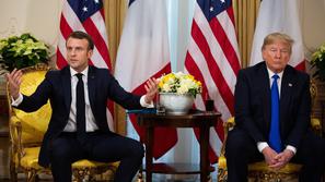 Trump in Macron, vrh zveze Nato