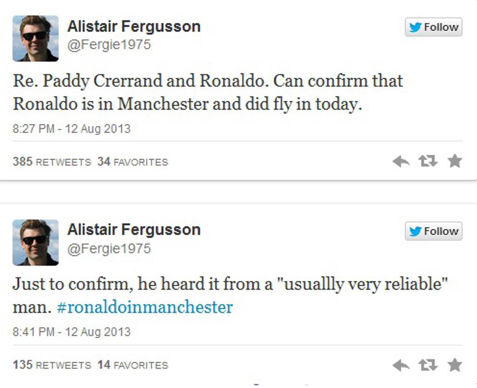 tvit alistair fergusson | Avtor: Reševalni pas/Twitter