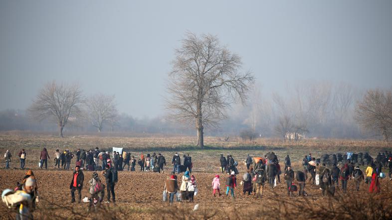 Migranti na poti iz Turčije