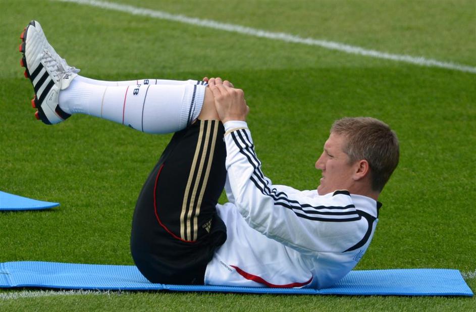 Schweinsteiger Nemčija reprezentanca trening Gdansk Euro 2012
