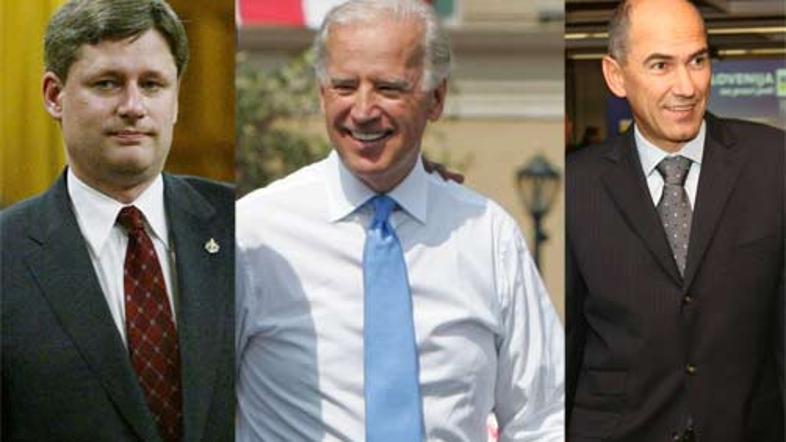 Harper, Biden in Janša so se zgledovali po drugih.