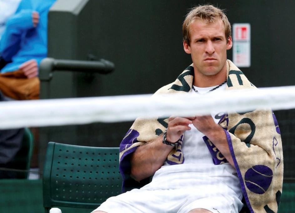 Žemlja Dimitrov brisača Wimbledon prekinitev grand slam OP Velika Britanija