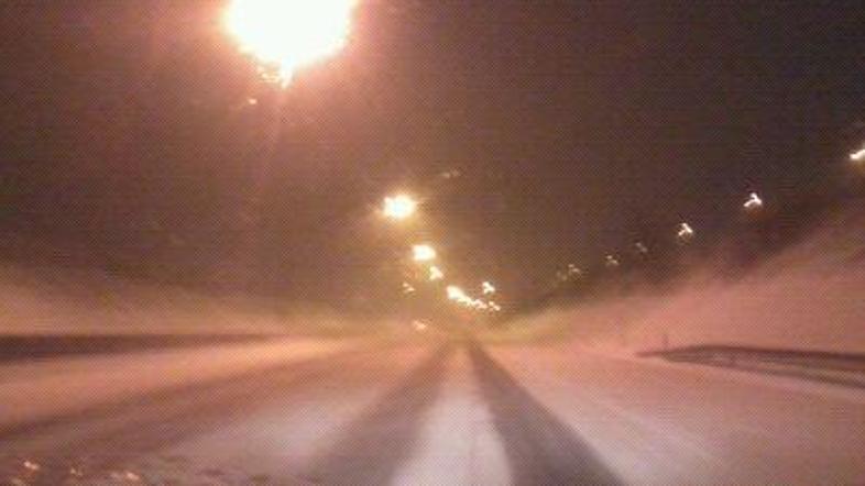 Prizor z ljubljanske obvoznice. (Foto: bralec)