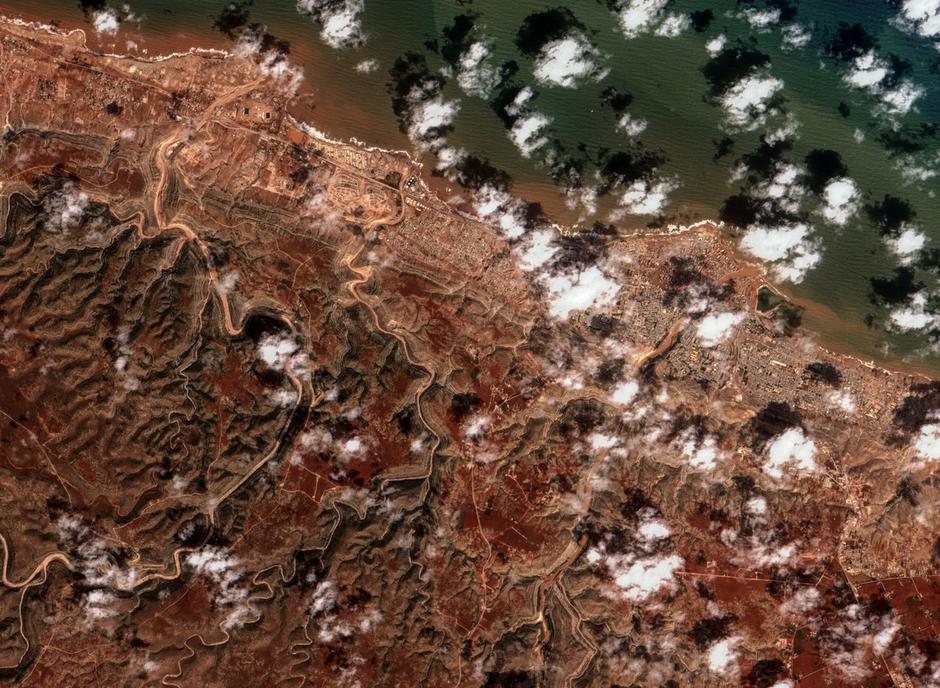 Libija Derna poplave satelit | Avtor: Profimedia