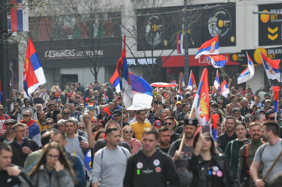 protest v Beogradu