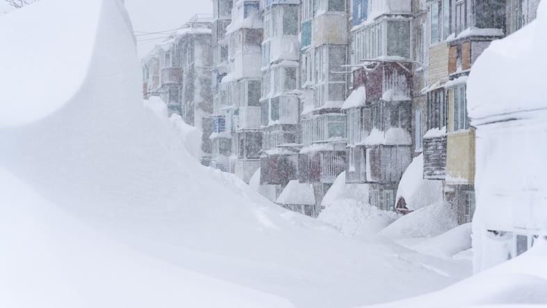 Kamčatka, sneg, snežni viharji