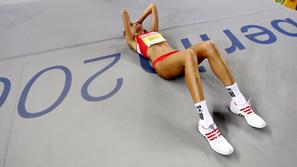 Asafa Powell je povsem očaran nad nogami Blanke Vlašić. (Foto: EPA)